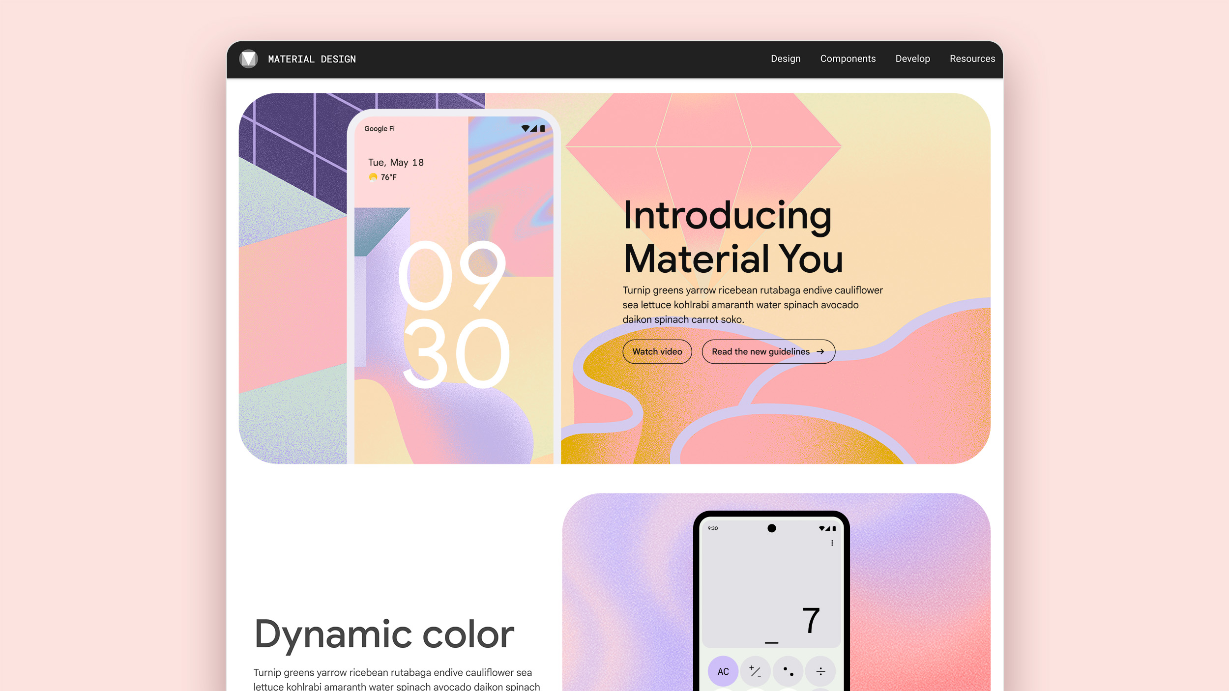 Working with Material Design in Adobe XD.